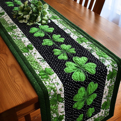Bright Clover Quilted Table Runner NCU0NTD1363