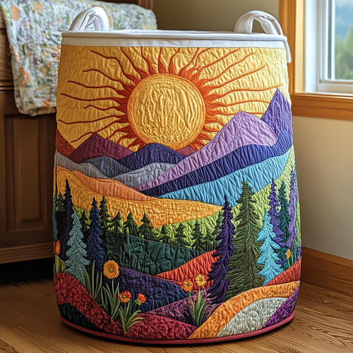 Bright Horizon Quilted Laundry Basket NCU0DDK1043