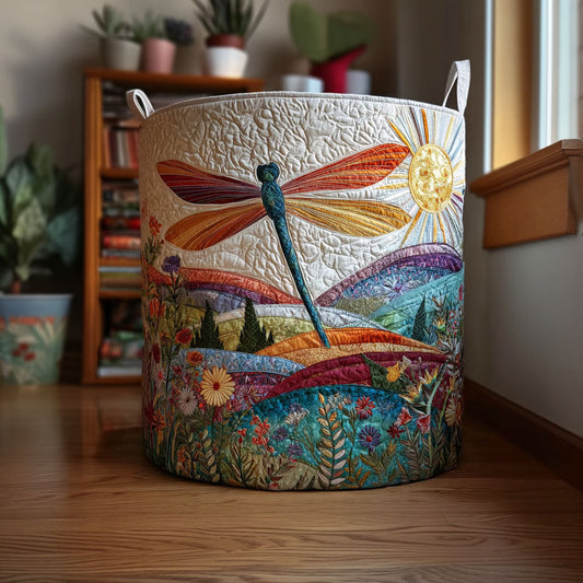 Bright Meadow Quilted Laundry Basket NCU0PTT2555