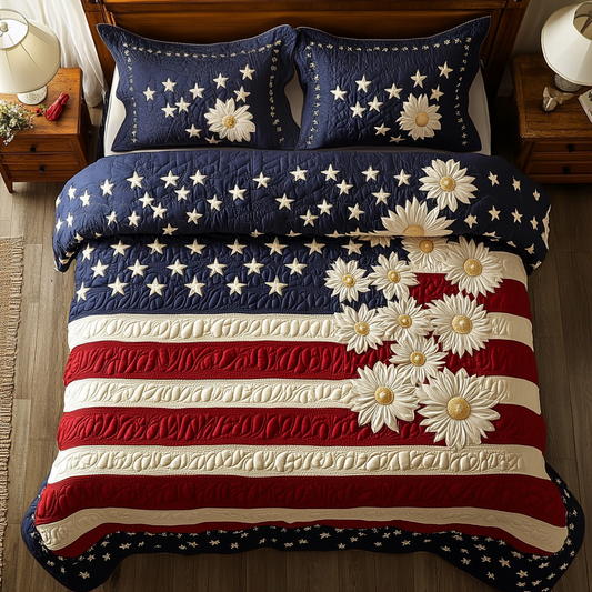 Bright Stars 3-Piece Quilted Bedding Set NCU0NVH190
