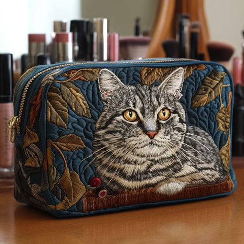 Bright Whiskers Quilted Makeup Bag NCU0NNT2075