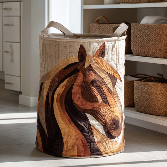 Bronze Spirit Quilted Laundry Basket NCU0NXD426