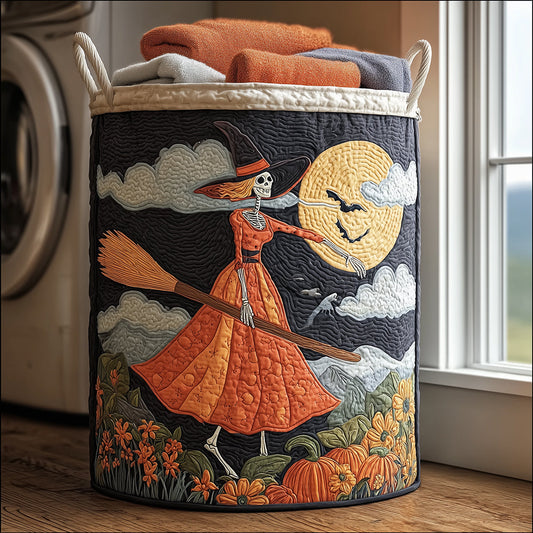 Broomstick Nights Quilted Laundry Basket NCU0TH3077