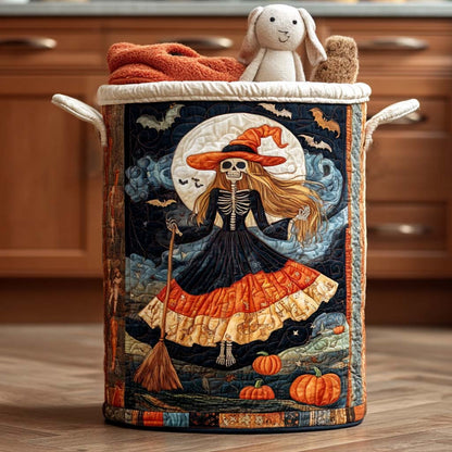 Broomstick Ride Quilted Laundry Basket NCU0NNT1461