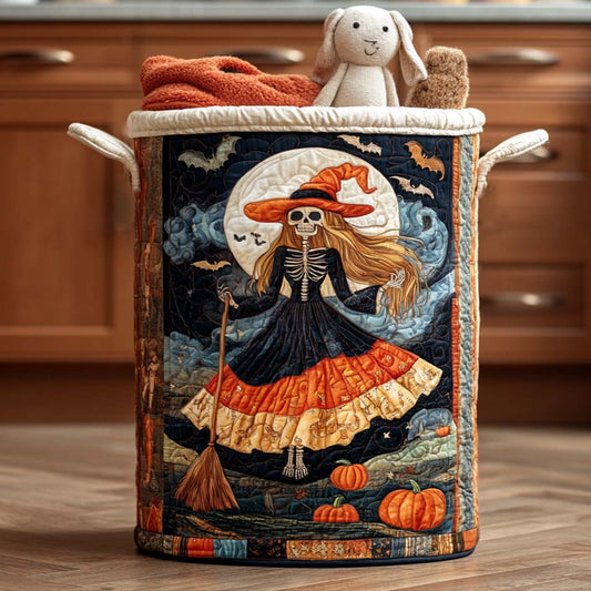 Broomstick Ride Quilted Laundry Basket NCU0NNT1461