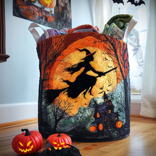 Broomstick Voyage Quilted Laundry Basket NCU0PTT1198