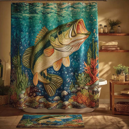 Bubble Rise Bass Shower Curtain NCU0DQQ0399