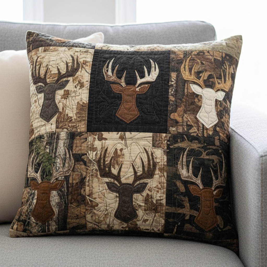 Buck Camouflage Quilted Pillow Case NCU0NNT2150