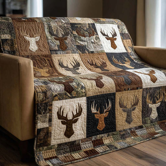 Buck Camouflage Quilted Blanket NCU0NNT2150