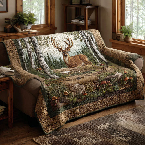 Buck Country Quilted Sofa Cover NCU0PTT2436