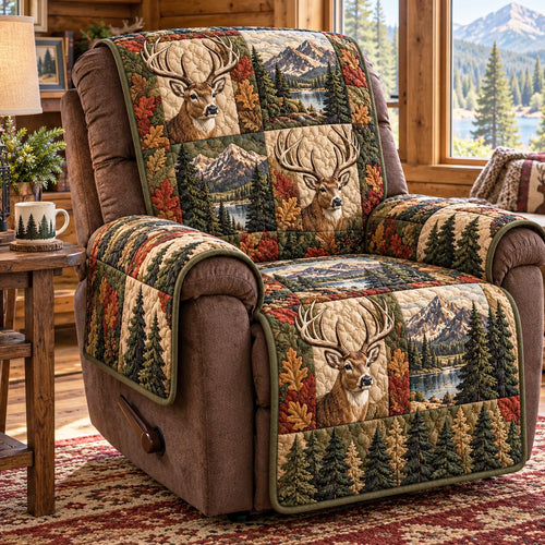 Buck Mountain Patchwork Quilted Sofa Cover NCU0NTD2356