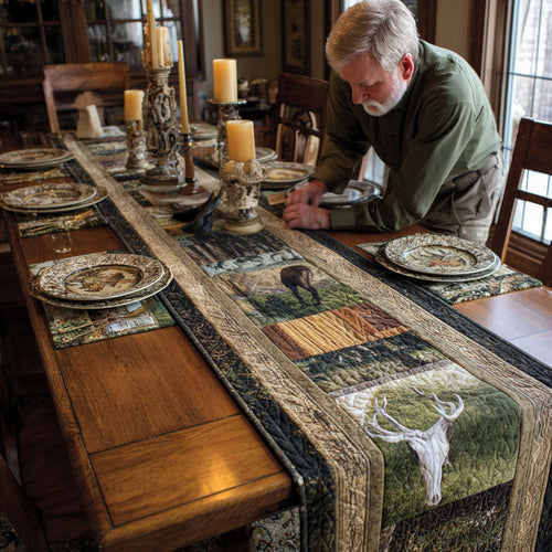 Buck Ridge Quilted Table Runner NCU0PTT1950