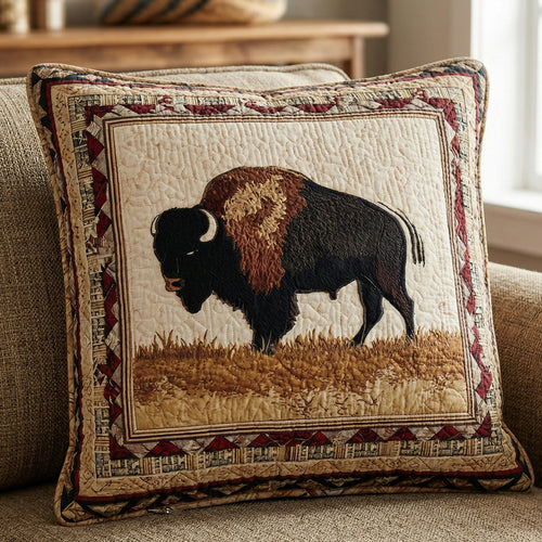 Buffalo Plains Quilted Pillow Case NCU0NT10646