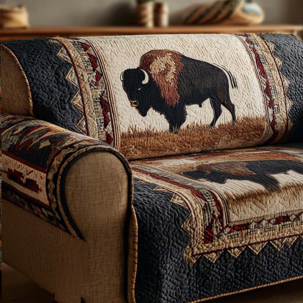 Tribal Harmony Quilted Sofa Cover NCU0LDH512 main image 1
