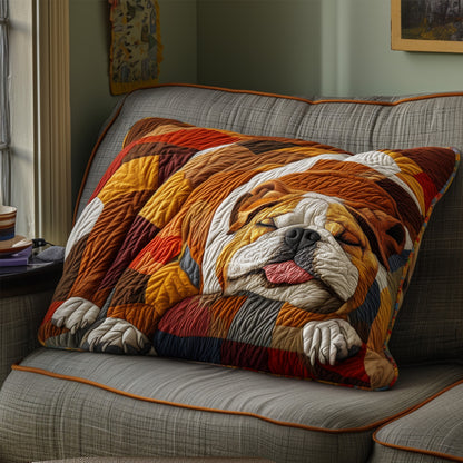 Bulldog Snout Quilted Bedding Pillow Case NCU0PTT539