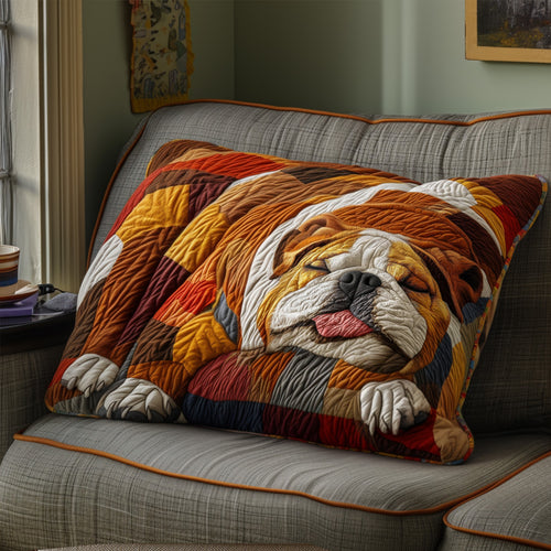 Bulldog Snout Quilted Bedding Pillow Case NCU0PTT539