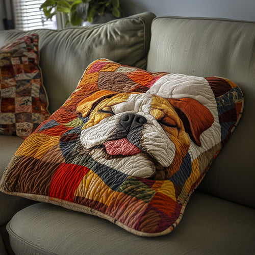 Bulldog Snout Quilted Pillow Case NCU0PTT540