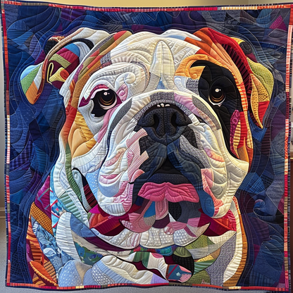 Bulldog Bliss Quilted Blanket NCU0DV1787