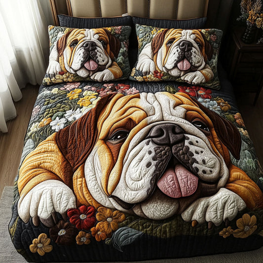 Bulldog Bond 3-Piece Quilted Bedding Set NCU0PTT525