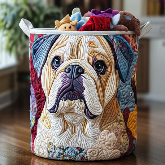 Bulldog Daydream Quilted Laundry Basket NCU0NNT1346