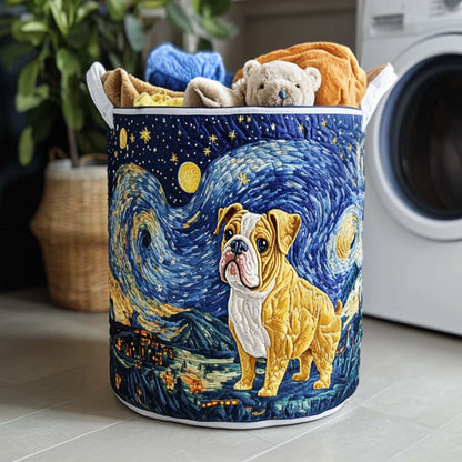 Bulldog Love Vibe Quilted Laundry Basket NCU0NNT1347
