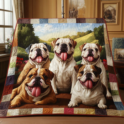 Bulldog Masterpiece Quilted Blanket NCU0PTT461