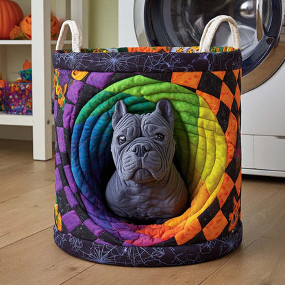 Bulldog Spiral Stone Quilted Laundry Basket NCU0NXD316
