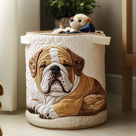 Bulldog Spirit Den Quilted Laundry Basket NCU0NNT1350