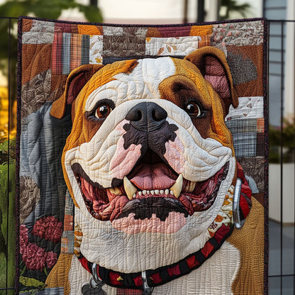 Bulldog Vibes Quilted Blanket NCU0PTT467