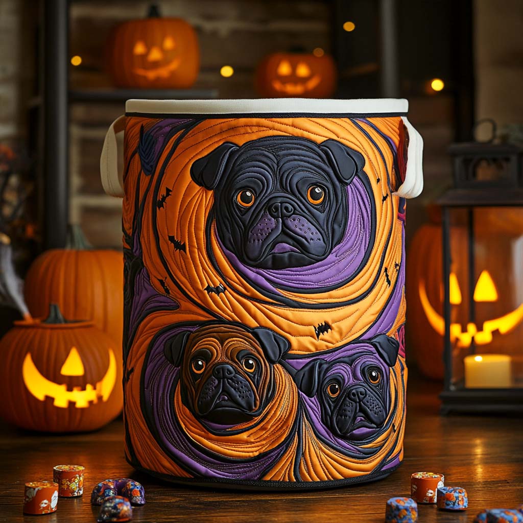 Bulldog Vortex Neon Quilted Laundry Basket NCU0NXD315