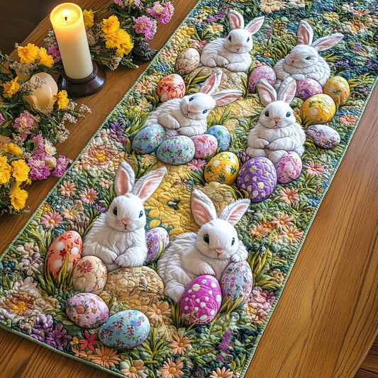 Bunny Bliss Quilted Table Runner NCU0NVH273