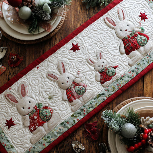 Bunny Charm Quilted Table Runner NCU0PTT1389