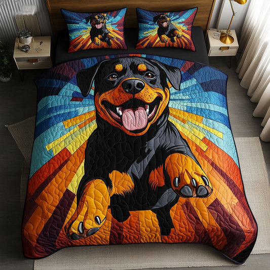 Bursting Loyalty 3-Piece Quilted Bedding Set NCU0NNT661