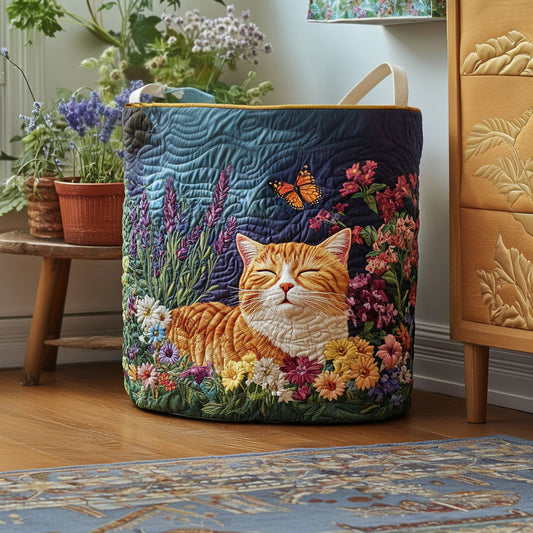 Butterflies at Noon Quilted Laundry Basket NCU0PTT2699