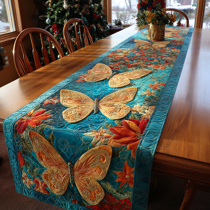 Butterfly Bloom Quilted Table Runner NCU0DDK1588