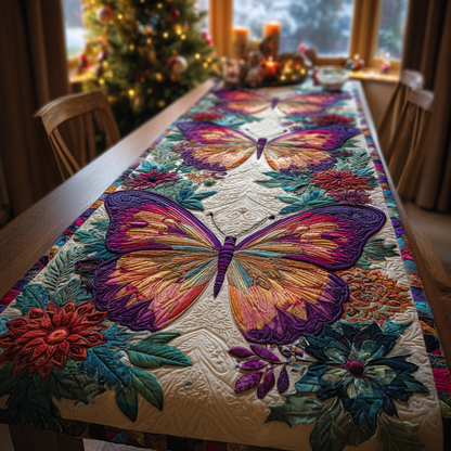 Butterfly Glow Quilted Table Runner NCU0DDK1593