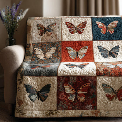 Butterfly Harmony Quilted Blanket NCU0LDH488