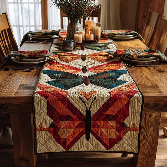 Butterfly Haven Quilted Table Runner NCU0DQQ0351