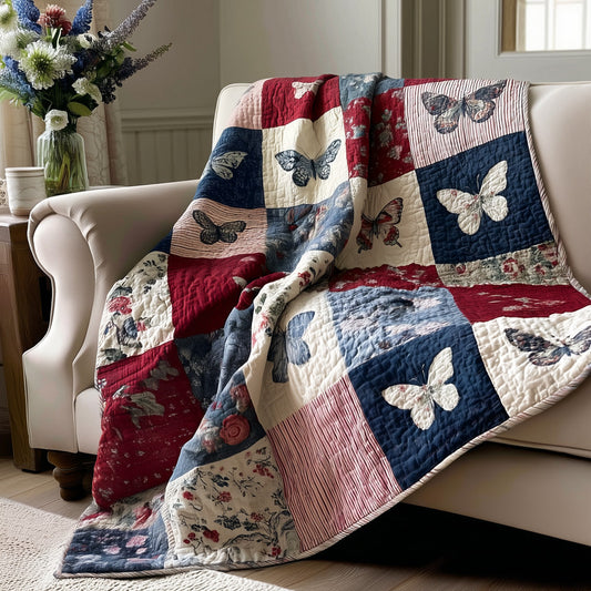 Butterfly Heirloom Quilted Blanket NCU0LDH479
