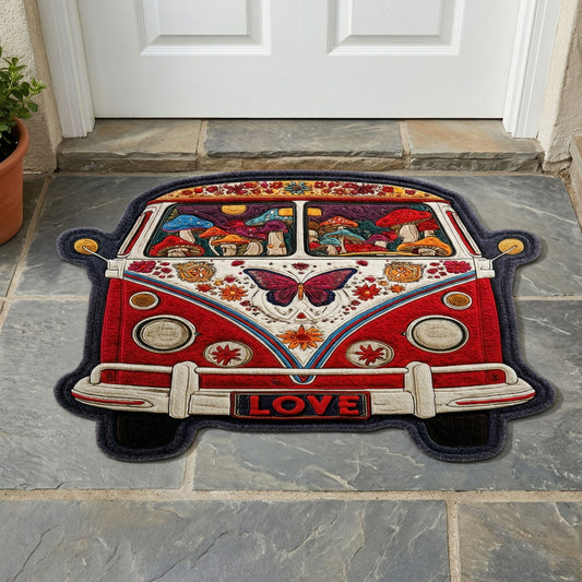 Butterfly Love Custom Shape Doormat NCU0NNT3150