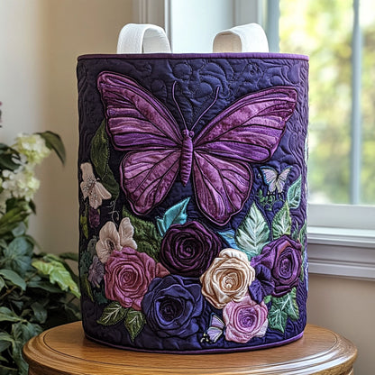 Butterfly Meadow Quilted Laundry Basket NCU0DDK2265