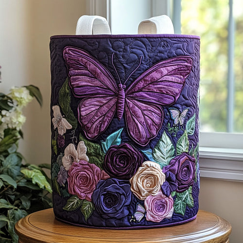 Butterfly Meadow Quilted Laundry Basket NCU0DDK2265
