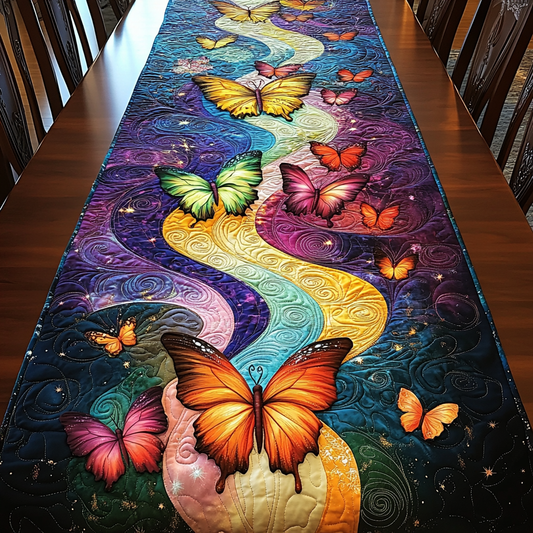Butterfly Meadow Quilted Table Runner NCU0DDK1423