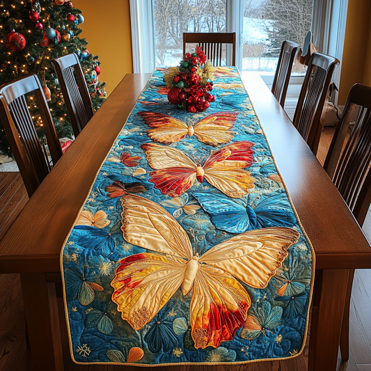 Butterfly Meadow Quilted Table Runner NCU0DDK1591