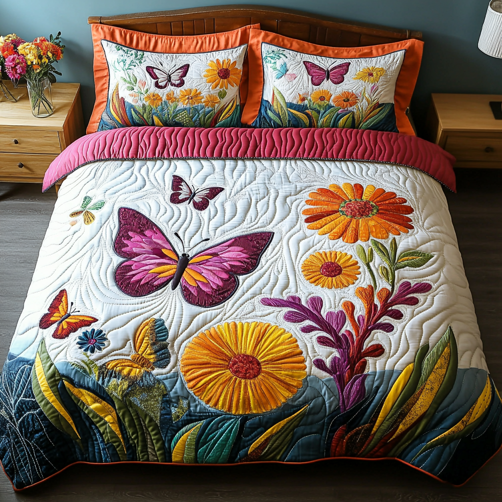 Butterfly Paradise Duvet Cover Set NCU0DDK277