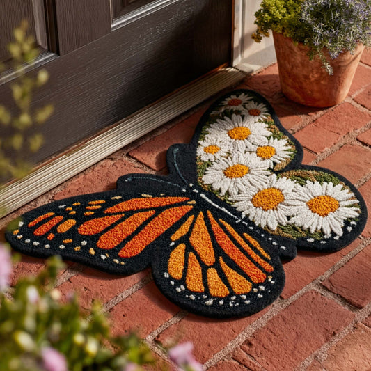 Butterfly Petal Drift Custom Shape Doormat NCU0HNH997