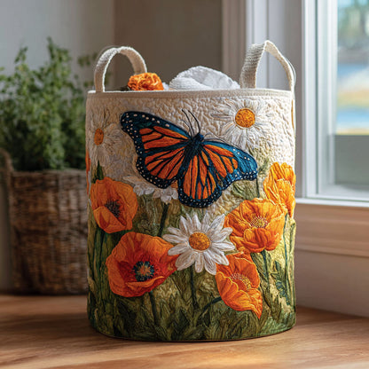 Butterfly Whisper Quilted Laundry Basket NCU0DDK2267