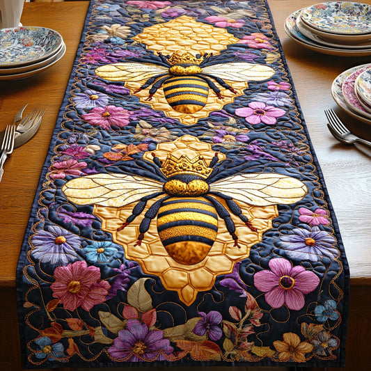 Buzzing Harmony Quilted Table Runner NCU0NTD579