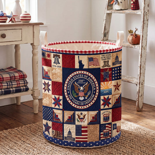 Bygone Bravery Quilted Laundry Basket NCU0PTT3112