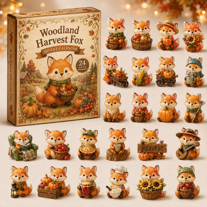 CHRISTMAS KICKOFF 40% OFF - Harvest Fox Advent Calendar 2026 - 24-Day Festive Countdown, Acrylic Charms Blind Box - Gift For Fox Lovers